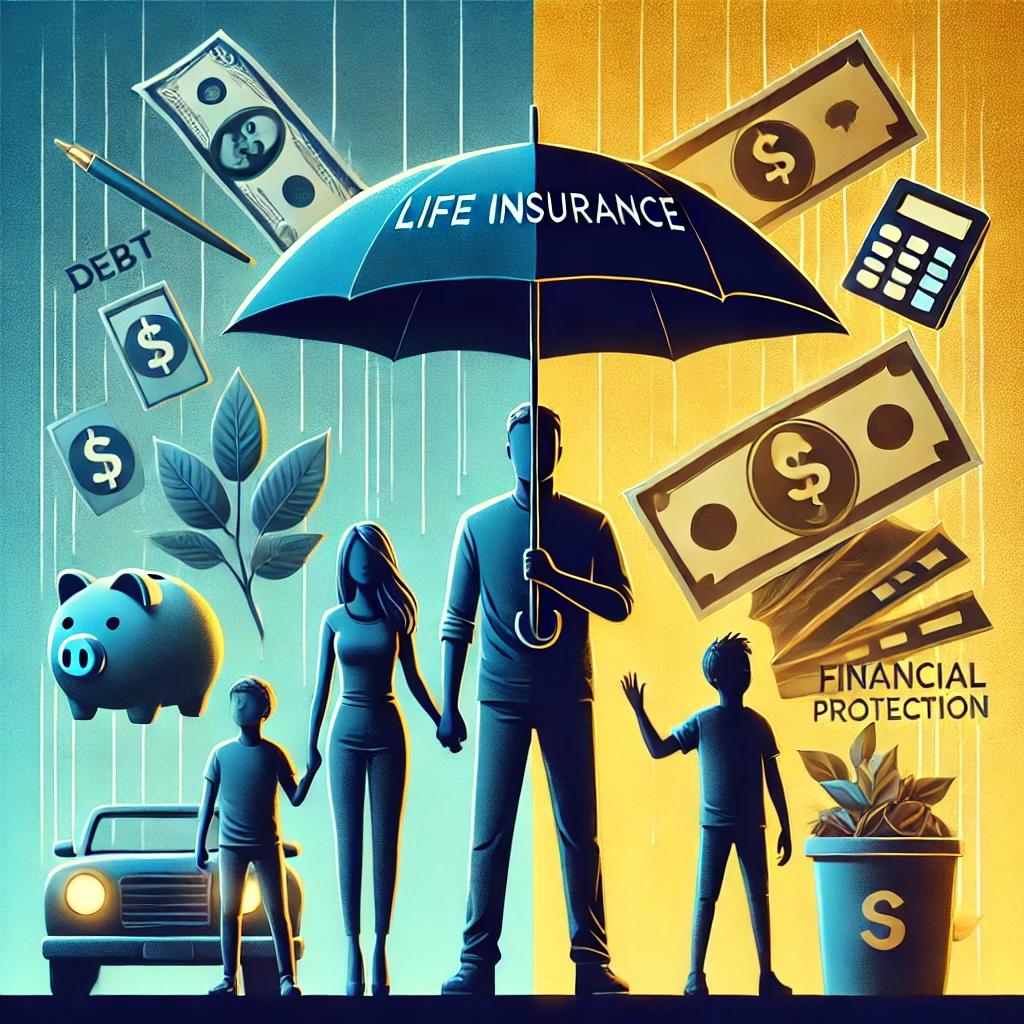 Family Under Umbrella